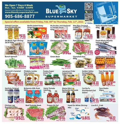 Blue Sky Supermarket (Pickering) Flyer February 5 to 11