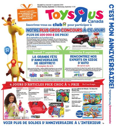 Toys R Us (QC) Flyer September 5 to 11