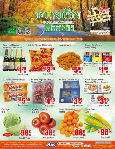 Fusion Supermarket Flyer October 4 to 10