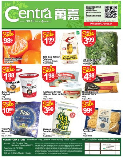 Centra Foods (North York) Flyer October 4 to 10