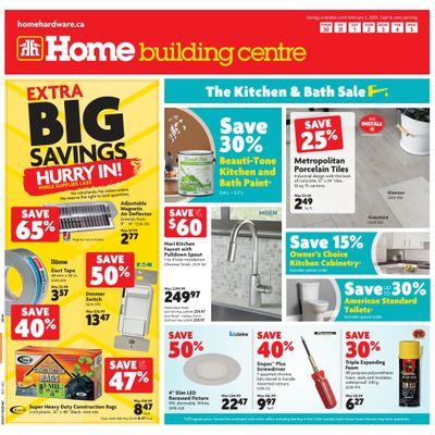 Home Building Centre (Atlantic) Flyer January 30 to February 5