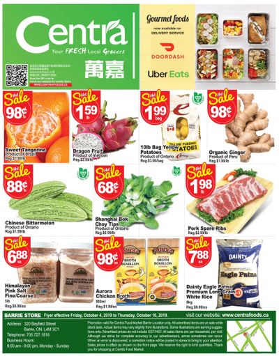 Centra Foods (Barrie) Flyer October 4 to 10