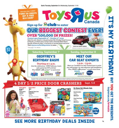 Toys R Us Flyer September 5 to 11