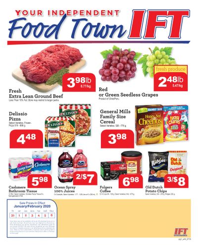 IFT Independent Food Town Flyer January 31 to February 6