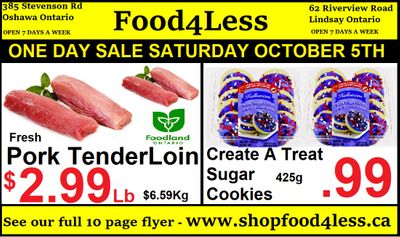 Food 4 Less Flyer October 4 to 10