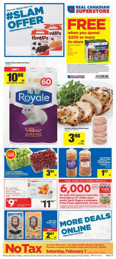 Real Canadian Superstore (West) Flyer January 31 to February 6