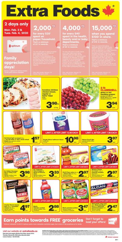 Extra Foods Flyer January 31 to February 6