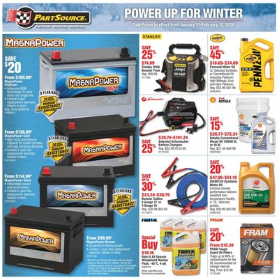 PartSource Flyer January 31 to February 12