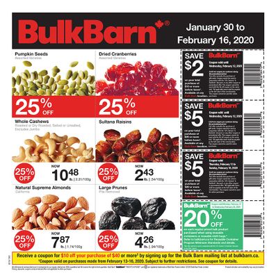 Bulk Barn Flyer January 30 to February 16