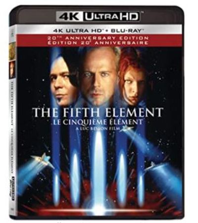 Fifth Element, The - 4K/UHD/Blu-ray/UltraViolet (Bilingual) For $14.99 At Amazon Canada