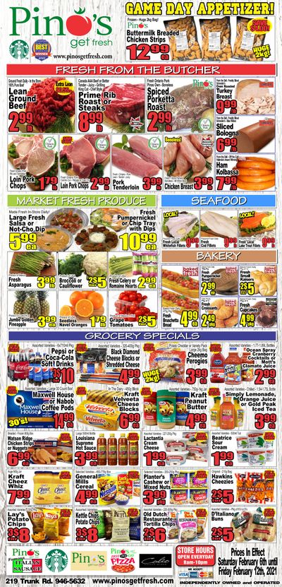 Pino's Flyer February 6 to 12