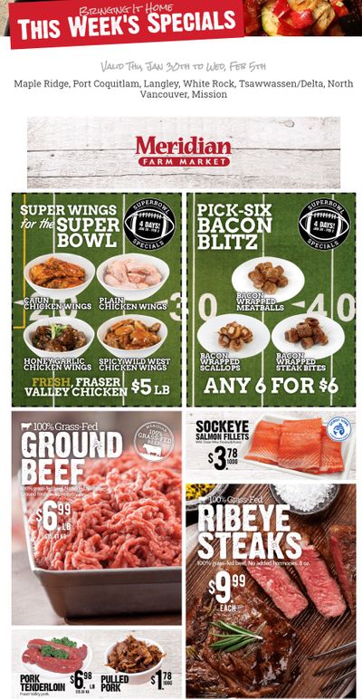 Meridian Meats and Seafood Flyer January 30 to February 5