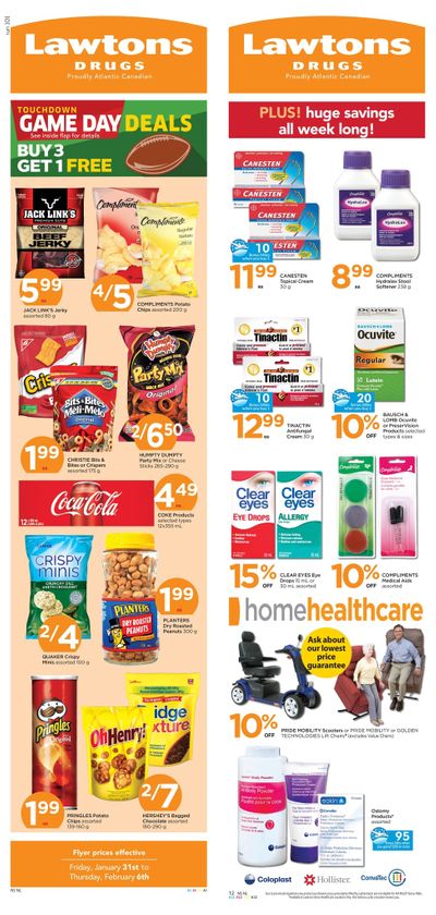 Lawtons Drugs Flyer January 31 to February 6