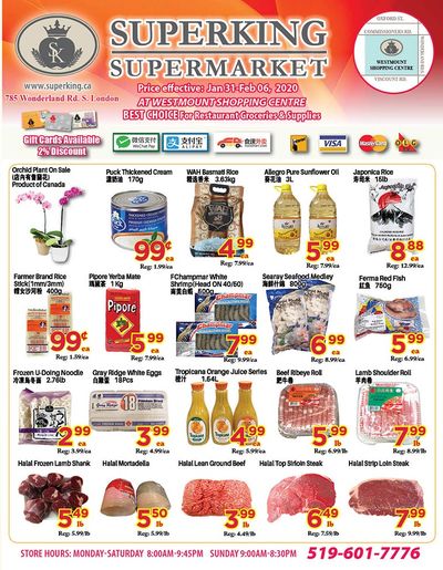 Superking Supermarket (London) Flyer January 31 to February 6