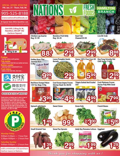 Nations Fresh Foods (Hamilton) Flyer January 31 to February 6