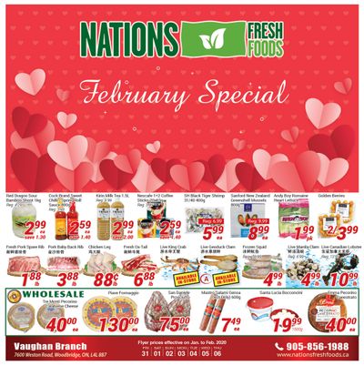 Nations Fresh Foods (Vaughan) Flyer January 31 to February 6