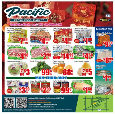 Pacific Fresh Food Market (Pickering) Flyer January 31 to February 6