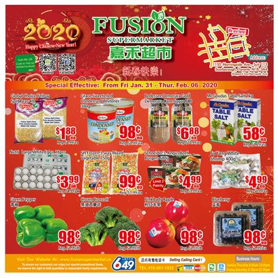Fusion Supermarket Flyer January 31 to February 6
