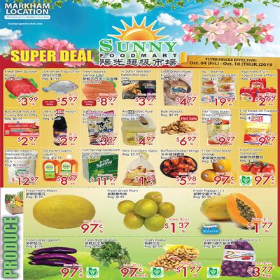 Sunny Foodmart (Markham) Flyer October 4 to 10