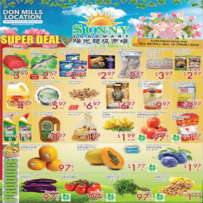 Sunny Foodmart (Don Mills) Flyer October 4 to 10