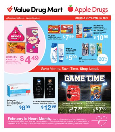 Apple Drugs Flyer January 31 to February 13