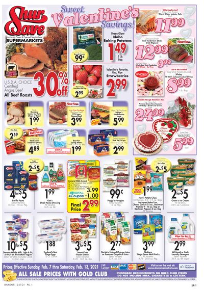 Gerrity's Supermarket Valentine's Day Sale Weekly Ad Flyer February 7 to February 13, 2021