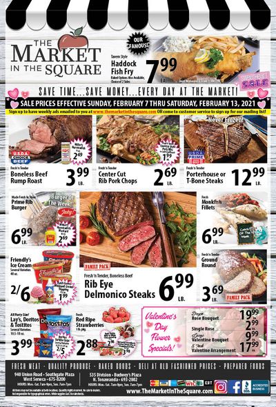 The Market in the Square Valentine's Day Sale Weekly Ad Flyer February 7 to February 13, 2021