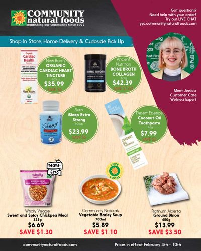 Community Natural Foods Flyer February 4 to 10