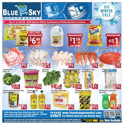 Blue Sky Supermarket (Pickering) Flyer January 31 to February 6