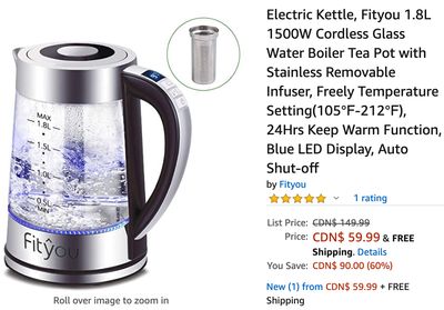 Amazon Canada Deals: Save 60% on Fityou Electric Kettle + 41% on Post-it Notes Super Sticky Notes
