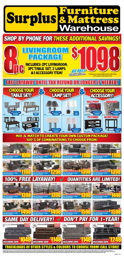 Surplus Furniture & Mattress Warehouse (St. John's) Flyer February 8 to 28