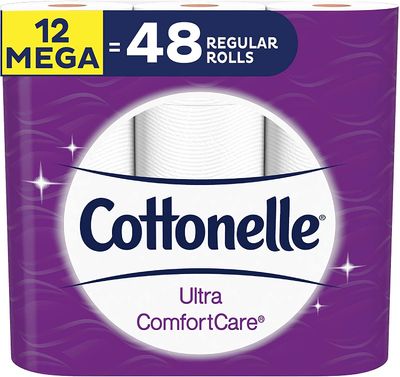 Cottonelle Ultra Comfortcare Soft Toilet Paper, 12 Mega Rolls Bathroom Tissue On Sale for $ 10.00 at Amazon Canada
