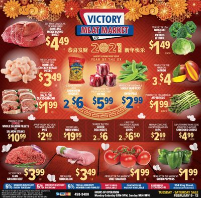 Victory Meat Market Flyer February 9 to 13