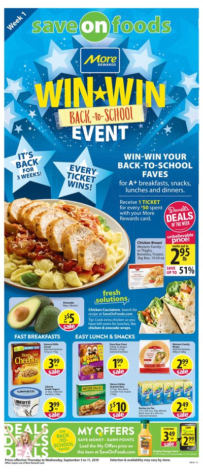 Save on Foods (AB) Flyer September 5 to 11