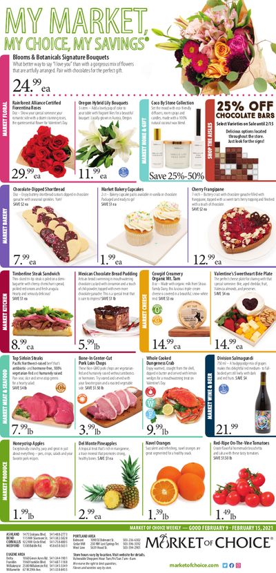 Market Of Choice Valentine's Day Sale Weekly Ad Flyer February 9 to February 15, 2021