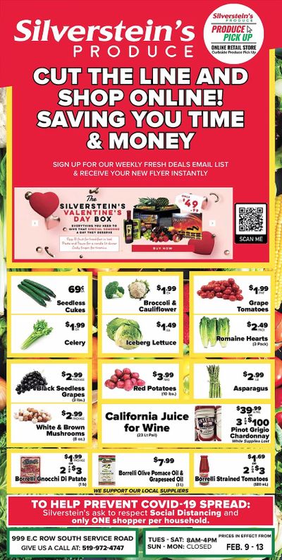 Silverstein's Produce Flyer February 9 to 13