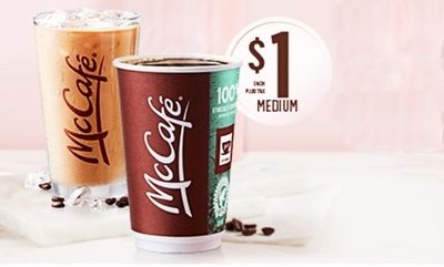 Medium Premium Roast Coffee or Iced Coffee at McDonald's Canada