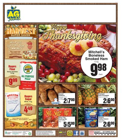 AG Foods Flyer October 6 to 12