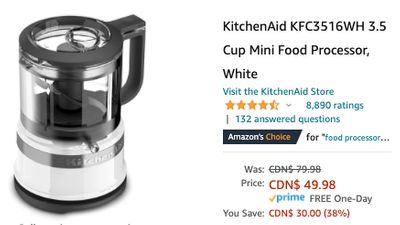 Amazon Canada Deals: Save 38% on KitchenAid Mini Food Processor + 36% on Coach Eau De Toilette Spray for Men + 25% on Dash Cam Touch Screen + More Offers