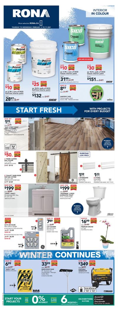 Rona (West) Flyer February 11 to 17