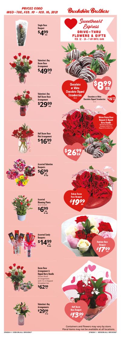 Brookshire Brothers Valentine's Day Sale Weekly Ad Flyer February 10 to February 16, 2021