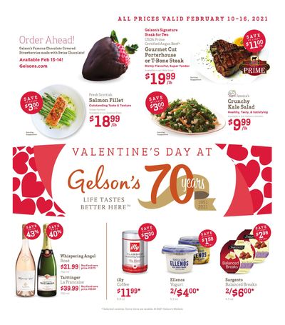 Gelson's Valentine's Day Sale Weekly Ad Flyer February 10 to February 16, 2021