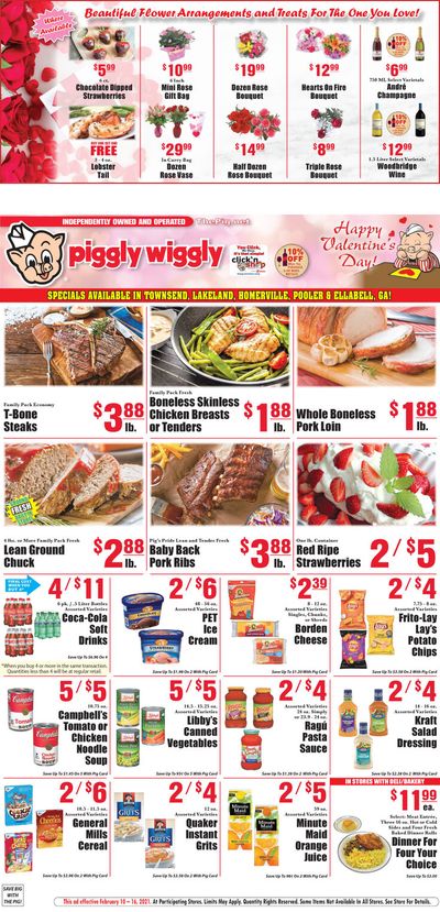 Piggly Wiggly (GA) Valentine's Day Sale Weekly Ad Flyer February 10 to February 16, 2021