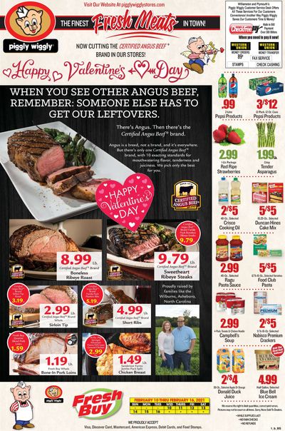 Piggly Wiggly (NC) Valentine's Day Sale Weekly Ad Flyer February 10 to February 16, 2021