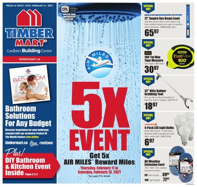 Timber Mart Flyer February 10 to 21