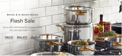 Hudson’s Bay Canada Flash Sale: Save up to 60% Off Cookware, 45% Off Tabletop, 20% Off Small Appliances + Extra 10% off with Coupon Code