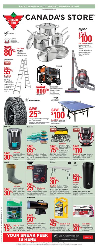 Canadian Tire (West) Flyer February 12 to 18