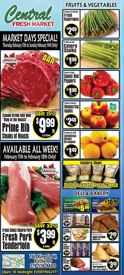 Central Fresh Market Flyer February 11 to 18