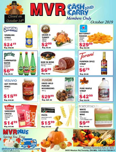 MVR Cash and Carry Flyer October 1 to 31