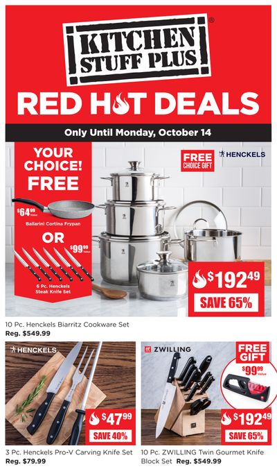 Kitchen Stuff Plus Red Hot Deals Flyer October 7 to 14